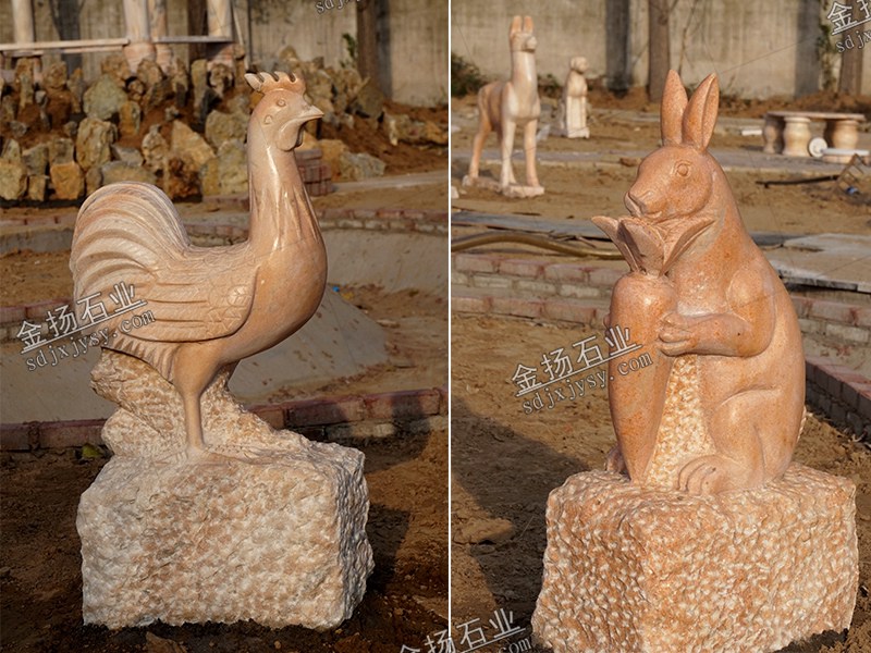 十二生肖-鸡雕塑