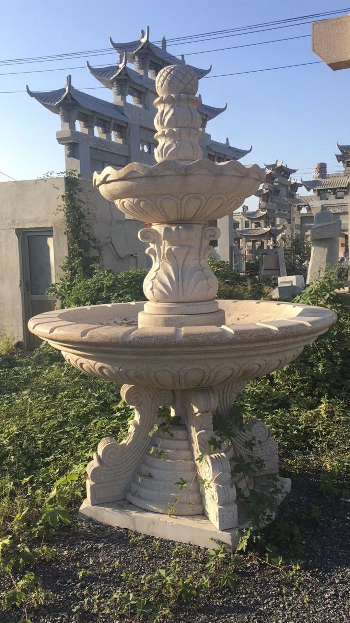 五莲红喷泉雕塑