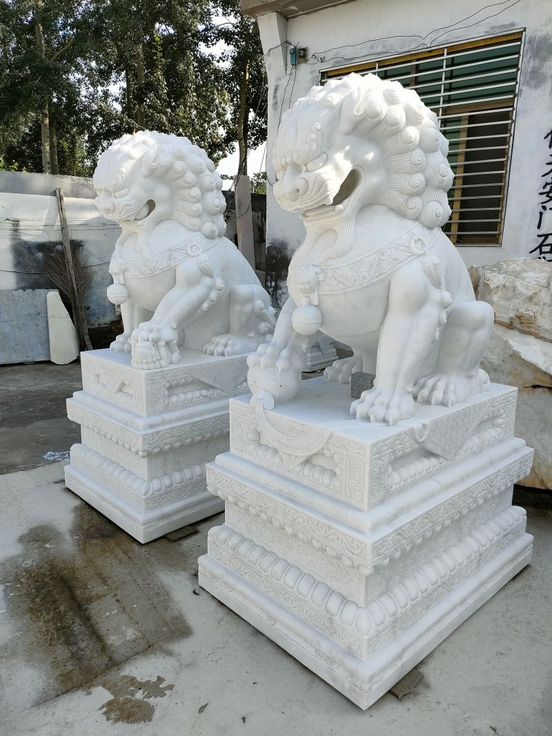 天安门汉白玉石狮子雕塑