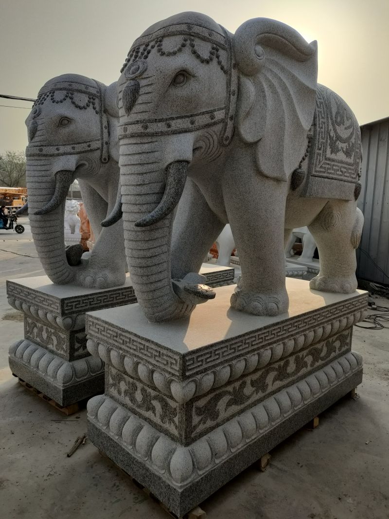 花岗岩大象雕塑