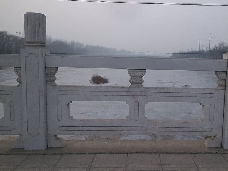 河道桥梁青石护栏雕塑